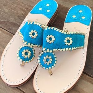 JACK ROGERS Turquoise Sandals